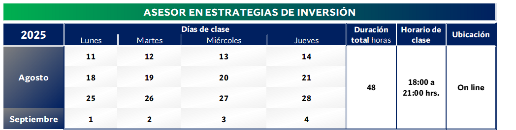 Calendario Agosto 2025